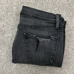 Frame Le Skinny De Jeanne Crop Jeans Women's Size 32 Distressed‎ Denim Stretch